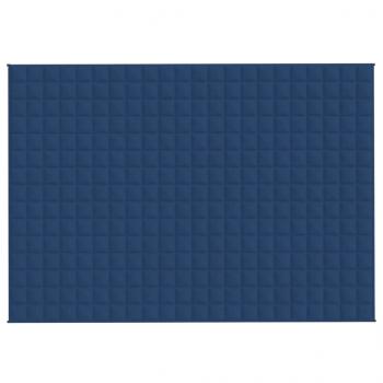 Gewichtsdecke Blau 155x220 cm 11 kg Stoff