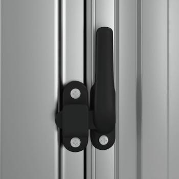 Geräteschuppen Grau 118,5x97x209,5 cm Verzinkter Stahl