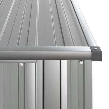 Geräteschuppen Grau 118,5x97x209,5 cm Verzinkter Stahl