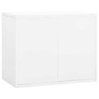 ARDEBO.de - Aktenschrank Weiß 90x46x72,5 cm Stahl