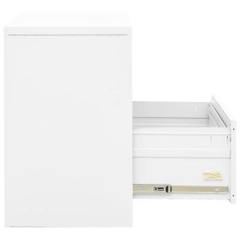 Aktenschrank Weiß 90x46x72,5 cm Stahl