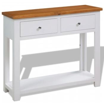 ARDEBO.de - Konsolentisch 83x30x73 cm Massivholz Eiche