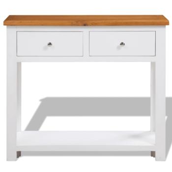 Konsolentisch 83x30x73 cm Massivholz Eiche