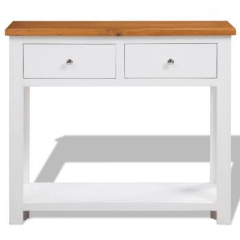 Konsolentisch 83x30x73 cm Massivholz Eiche