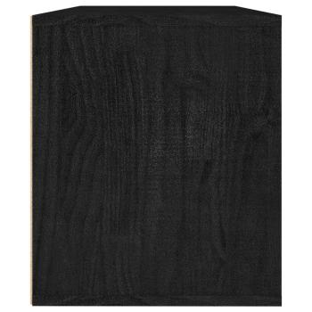 TV-Schränke 3 Stk. Schwarz Massivholz Kiefer