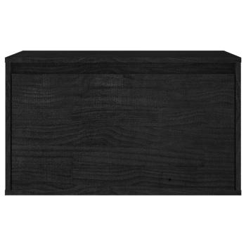 TV-Schränke 3 Stk. Schwarz Massivholz Kiefer