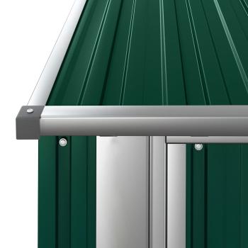 Geräteschuppen Grün 180,5x97x209,5 cm Verzinkter Stahl