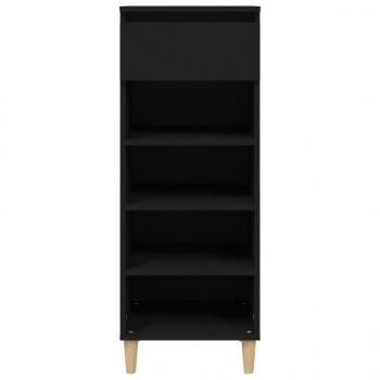 Schuhschrank Schwarz 40x36x105 cm Holzwerkstoff