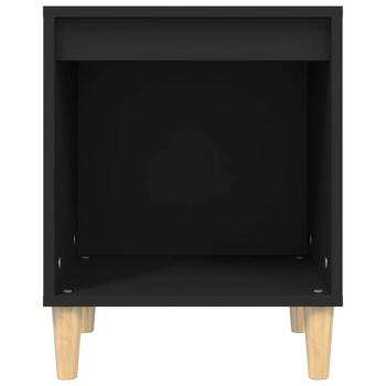 Nachttische 2 Stk. Schwarz 40x35x50 cm