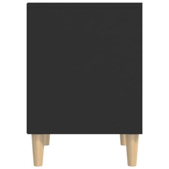 Nachttische 2 Stk. Schwarz 40x35x50 cm