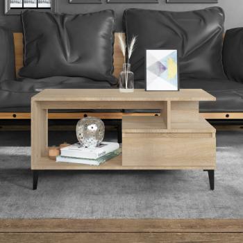 ARDEBO.de - Couchtisch Sonoma-Eiche 90x49x45 cm Holzwerkstoff