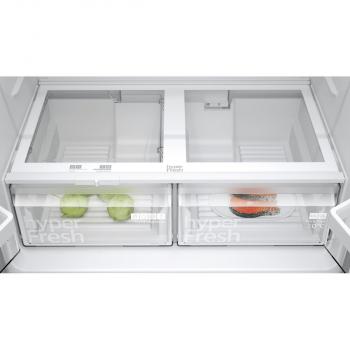 Siemens KF96NVPEA iQ300 Stand Kühl-Gefrierkombination, French-Door, 91 cm breit, noFrost, superCooling, inox
