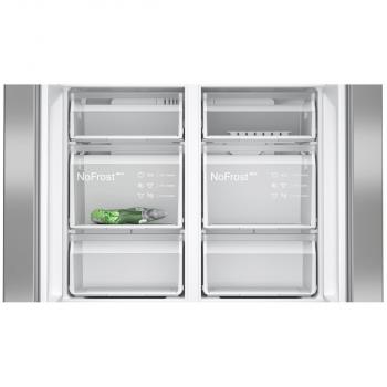 Siemens KF96NVPEA iQ300 Stand Kühl-Gefrierkombination, French-Door, 91 cm breit, noFrost, superCooling, inox
