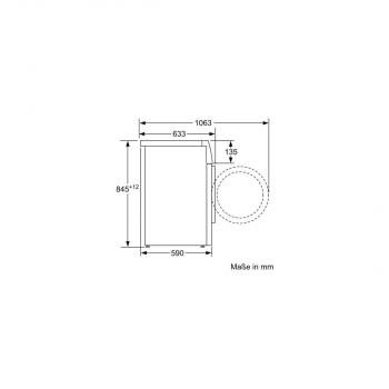 Siemens WM14N225 iQ300, 8kg Frontlader Waschmaschine, 60cm breit, 1400 U/min, waterPerfect Plus, iQdrive, Kindersicherung, weiß