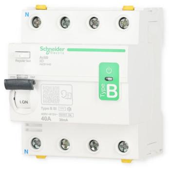 Schneider Electric A9Z61440 FI-SCHALTER IID 4P 40A 30MA, Typ B