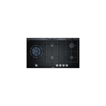 ARDEBO.de Siemens ER9A6SB70 iQ700 Autarkes Gaskochfeld, Glaskeramik, 90cm breit, stepFlame Technology, schwarz