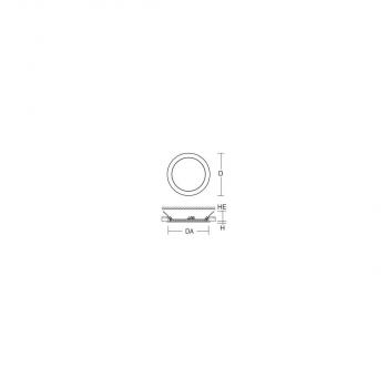 RZB Toledo Flat Round A+ Einbau-Downlight, LED, IP 40, weiß (901452.002)