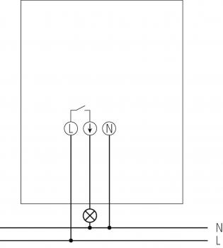 Theben LUNA 126 star E Dämmerungsschalter Wandaufbau, mit Adapterplatte (1260901)