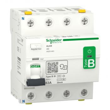 ARDEBO.de Schneider Electric FI-Schalter IID 4P 63A, 30mA, Typ B-SI (A9Z61463)
