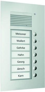ARDEBO.de TCS PUK07/1-EN Audio Außenstation 7 Tasten, 1-spaltig, UP, silber