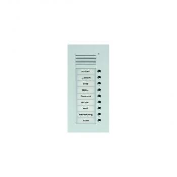 ARDEBO.de TCS PUK09/1-EN Audio Außenstation, 9 Klingeltasten (rechtsbündig), 1-spaltig, UP, Serie PUK, silber