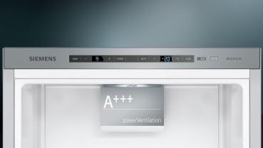 Siemens KG36EALCA IQ500 Stand Kühl-Gefrierkombination, 60 cm breit, 308 L, LowFrost, coolEfficiency, hyperFresh, BigBox, Edelstahloptik