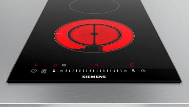 Siemens ET375FFP1E Domino-Kochstelle, Glaskeramik, 30cm breit, Kindersicherung, schwarz
