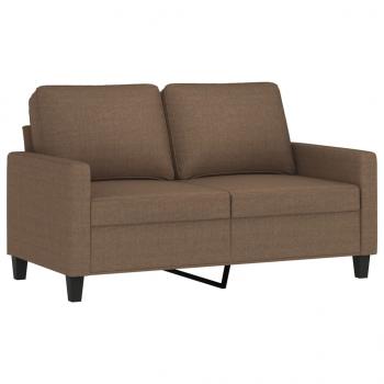 2-Sitzer-Sofa Braun 120 cm Stoff