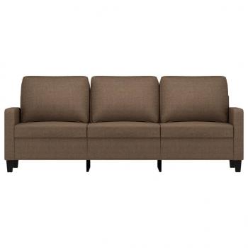 3-Sitzer-Sofa Braun 180 cm Stoff