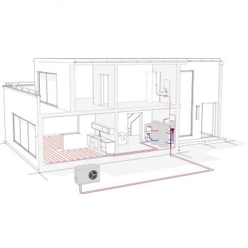 STIEBEL ELTRON WPL 20 A Luft/Wasser- Wärmepumpe, A++, 2000W (236640)