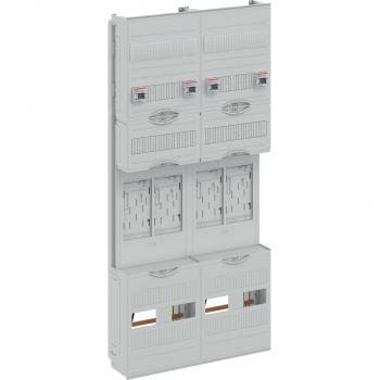 ARDEBO.de STRIEBEL & JOHN BF27T4 Zählerfeld, Baureihe ComfortLine, 7-reihig, lichtgrau (2CPX054129R9999)