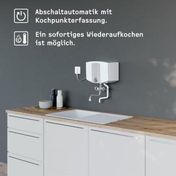 STIEBEL ELTRON KBA 5 KA Kochendwassergerät, 5 Liter, 2KW, lichtgrau (74289)