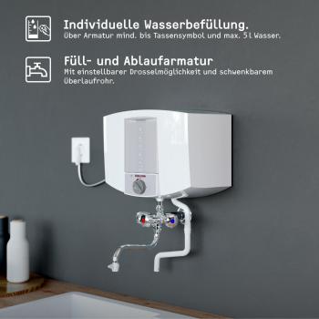 STIEBEL ELTRON KBA 5 KA Kochendwassergerät, 5 Liter, 2KW, lichtgrau (74289)