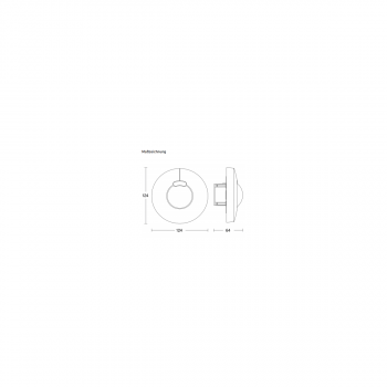 Steinel HF 3360 COM1 Hochfrequenz-Bewegungsmelder, Unterputz, rund, weiß (033682)