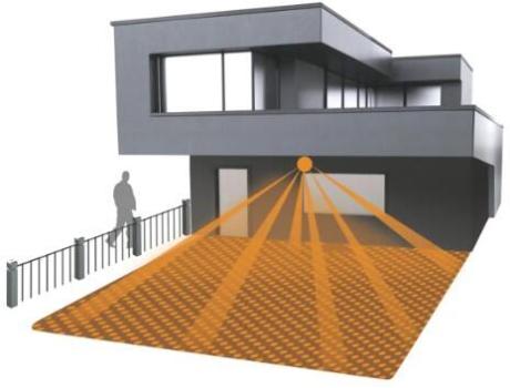 Steinel DL Vario Quattro PRO S Sensor-Außenleuchte, LED, 4000K, weiß (068196)