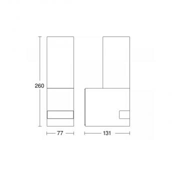 Steinel L 605 S Sensor-LED-Außenleuchte, 3000K, anthrazit (065287)