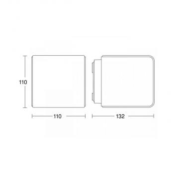 Steinel L 830 SC Sensor-LED-Außenleuchte, 3000K, anthrazit (055493)
