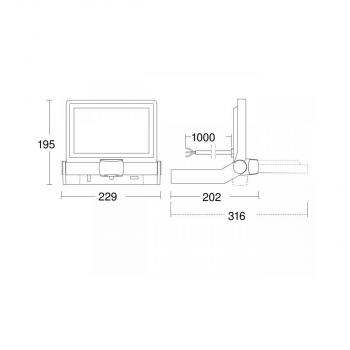 Steinel XLED ONE S Sensor-LED-Strahler, anthrazit (065249)
