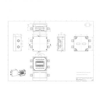 Spelsberg WKE 405 LSA Kabelabzweigkasten, IP66, 200 x 200 x 110 mm (86240501)