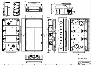 Spelsberg AK 28 Plus Kleinverteiler, 2-reihig, 28 Teilungseinheiten, 2-reihig, 315x600x155 mm (73362801), grau