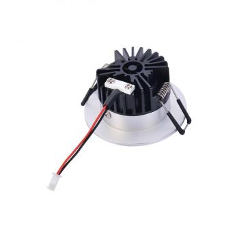 SLV PATTA-I LED Deckeneinbauleuchte, rund, IP65, 1800-3000K, silber (1002100)