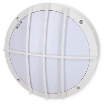ARDEBO.de SLV BULAN GRID Runde Wand- und Deckenleuchte, TC-TSE, IP55, 2x25W, E27, weiß (229081)