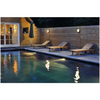 SLV BULAN GRID Runde Wand- und Deckenleuchte, A60, IP55, 2x25W, E27, anthrazit (229085)