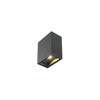 ARDEBO.de SLV QUAD BIG Wandleuchte, LED, 3000K, IP44, eckig, anthrazit (232435)