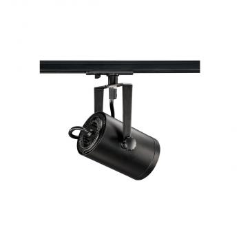 SLV Euro Spot Track Hochvolt-LED-Strahler, QPAR51 25W, inkl. 1P.-Adapter, schwarz (1001861)
