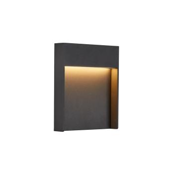 ARDEBO.de SLV FLATT Outdoor, LED Wandaufbauleuchte, 3000K, IP65, anthrazit (1002952)