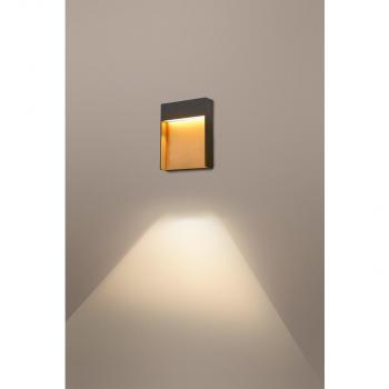 SLV FLATT Outdoor, LED Wandaufbauleuchte, 3000K, IP65, anthrazit (1002952)