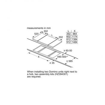 Siemens ET375CFA1E iQ300 Domino-Kochfeld, Glaskeramik, 30 cm breit, Facetten-Design, schwarz