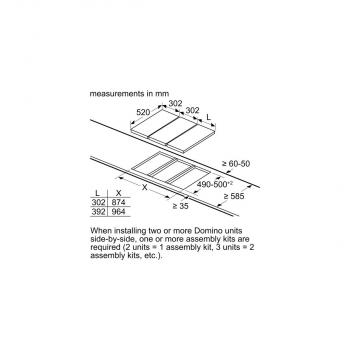 Siemens ET375CFA1E iQ300 Domino-Kochfeld, Glaskeramik, 30 cm breit, Facetten-Design, schwarz