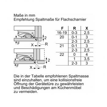 Siemens KI42LVFE0 IQ300 Einbau Kühlschrank mit Gefrierfach, 54 cm breit, 187 L, Festtürtechnik, LED Beleuchtung, Super Kühlen, freshBox, weiß